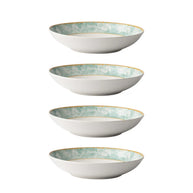 Jenna Clifford Green Floral Pasta Bowl Set of 4