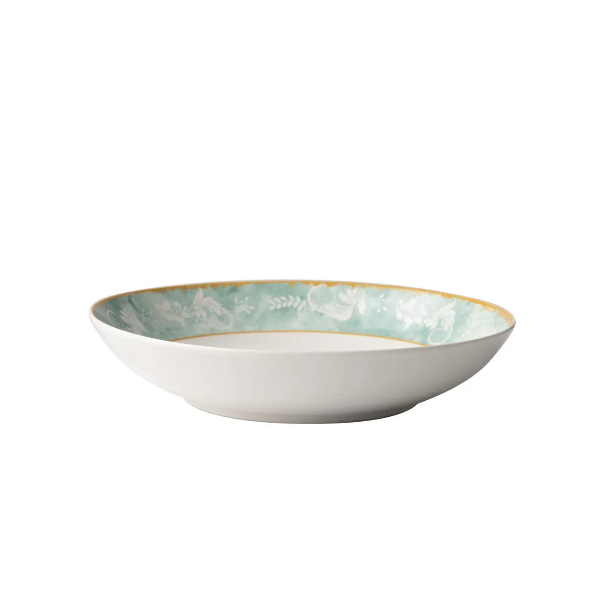 Jenna Clifford Green Floral Pasta Bowl Set of 4