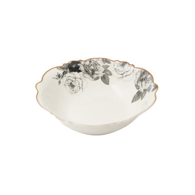 Jenna Clifford Black Rose Cereal Bowl Set of 4
