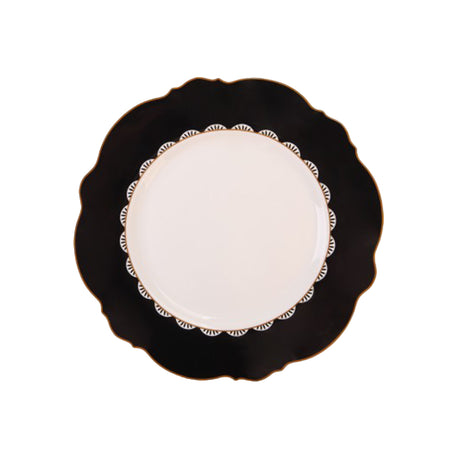 Jenna Clifford Black Rose Dinner Plate Set of 4
