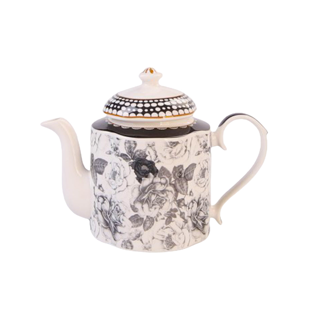 Jenna Clifford Black Rose Tea Pot