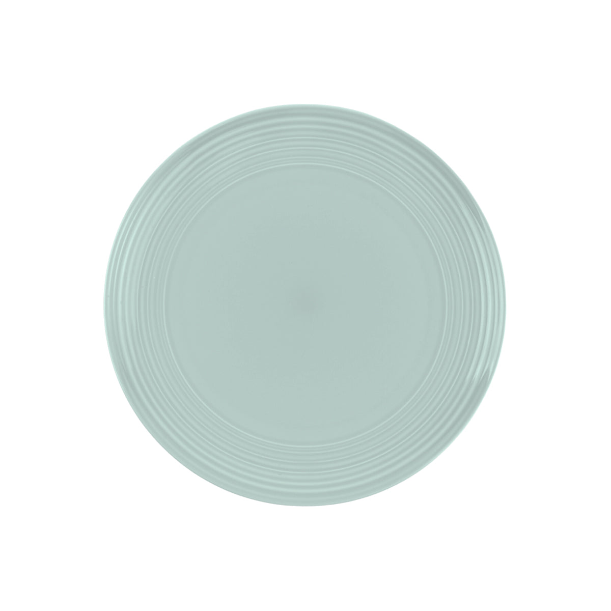 Jenna Clifford Embossed Lines Duck Egg Dinner Plate