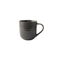 Jenna Clifford Embossed Lines Mug - Dark Grey