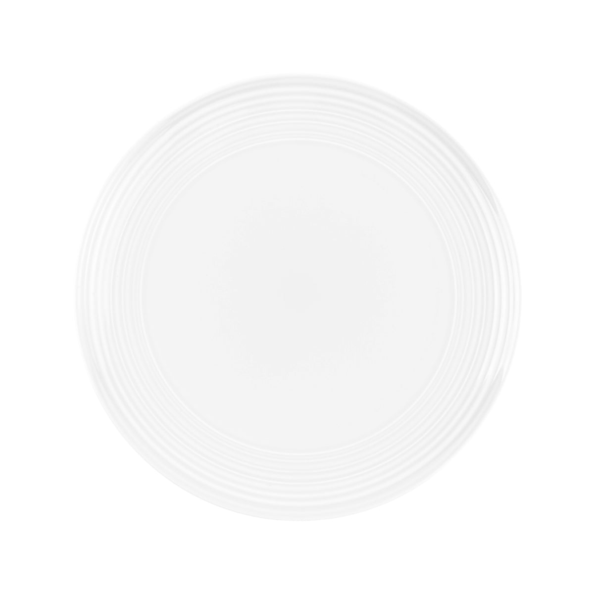Jenna Clifford Embossed Lines Whisper White Charger