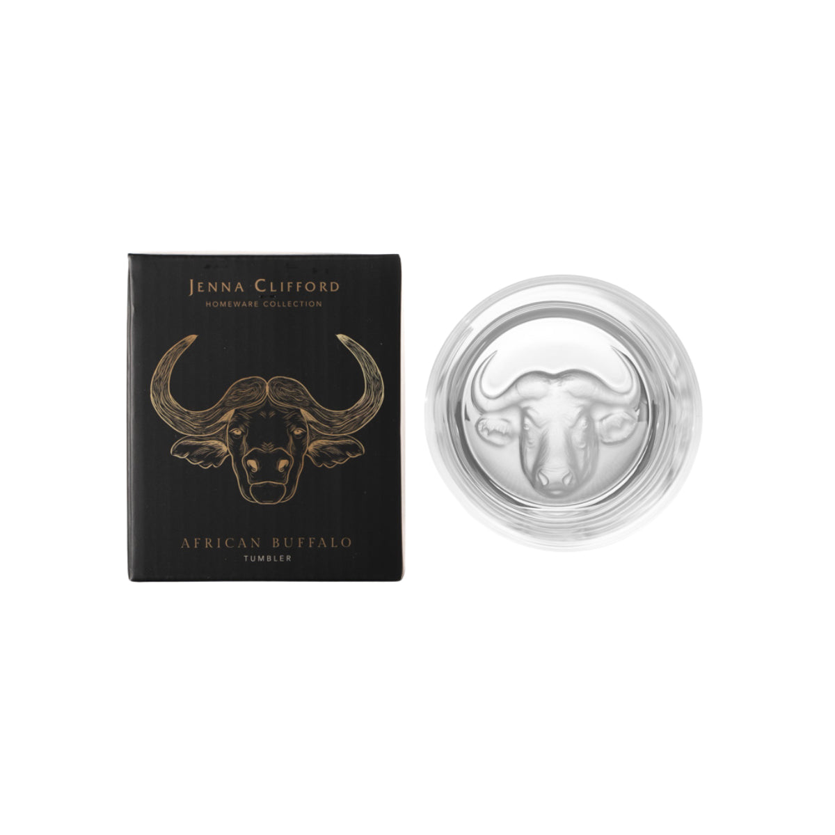 Jenna Clifford Frosted Buffalo Whisky Glass