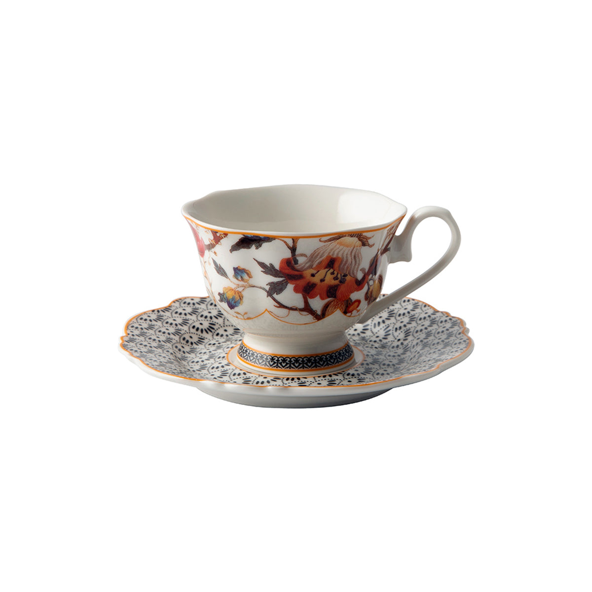 Jenna Clifford Midnight Bloom Cup & Saucer in Gift Box