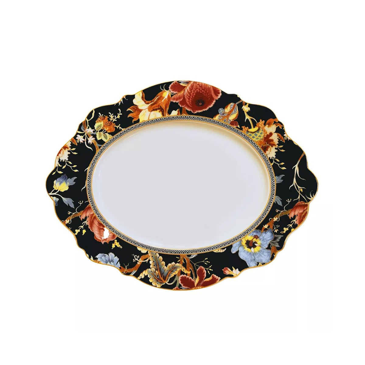Jenna Clifford Midnight Bloom Oval Platter