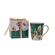 Jenna Clifford Peacock Green Coffee Mug In Gift Box
