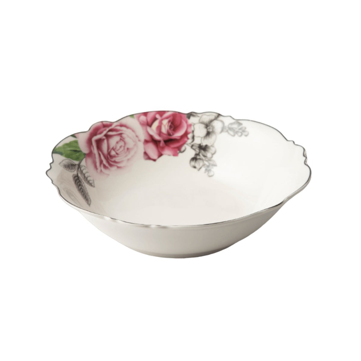 Jenna Clifford Wavy Rose Salad Bowl 23.5cm