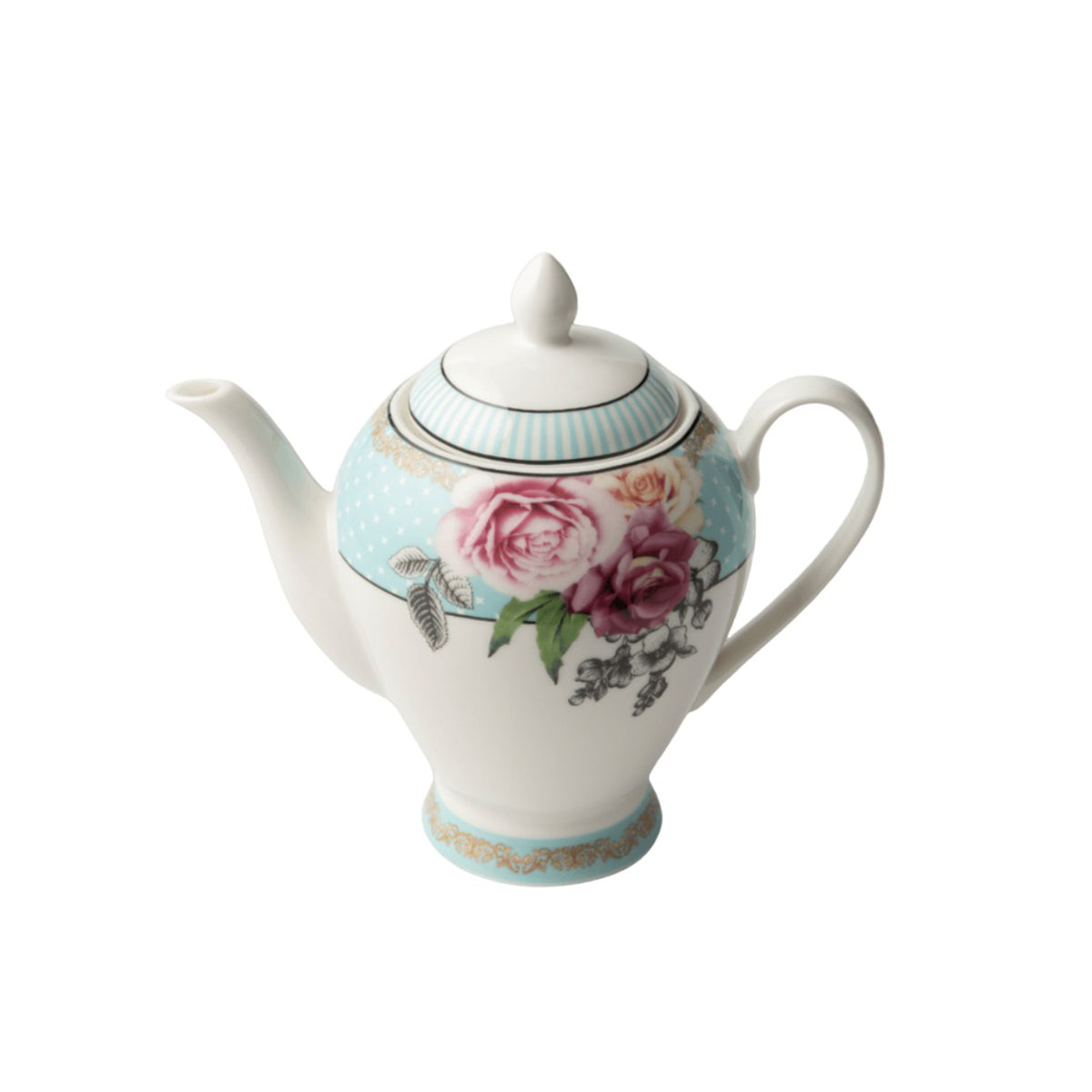 Jenna Clifford Wavy Rose Teapot 900ml
