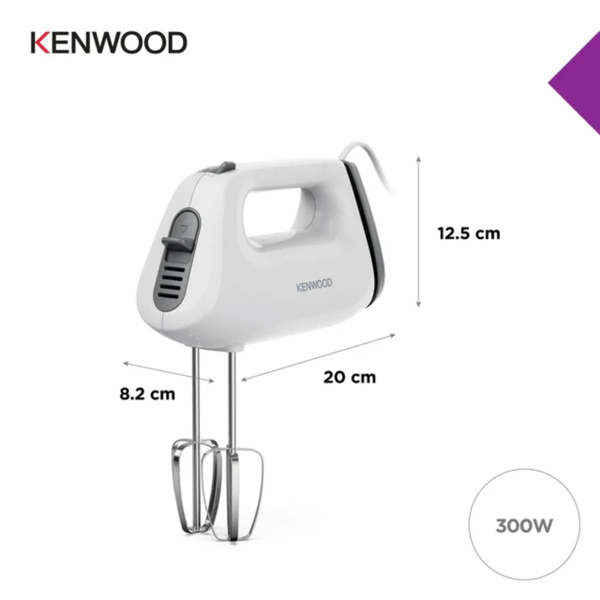 Kenwood QuickMix Lite Hand Mixer 300w - White