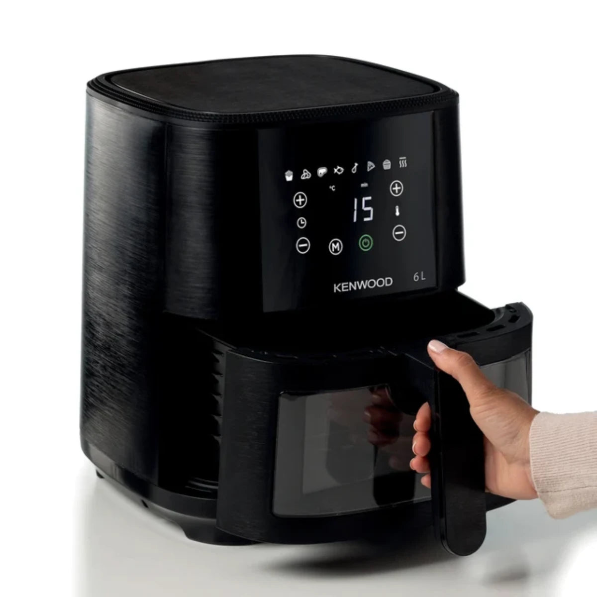 Kenwood 6L Air Fryer With Window Black - HFG60.000BK