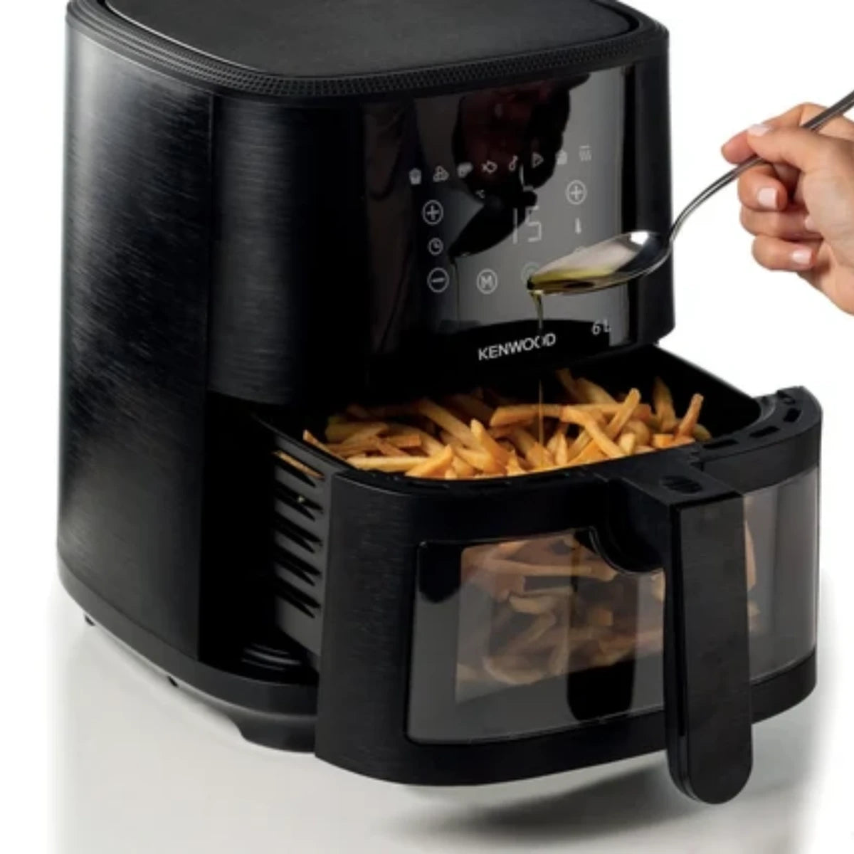 Kenwood 6L Air Fryer With Window Black - HFG60.000BK