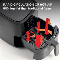 Kenwood 6L Air Fryer with Grill Function - HFP60.000BK