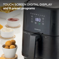 Kenwood 6L Air Fryer with Grill Function - HFP60.000BK