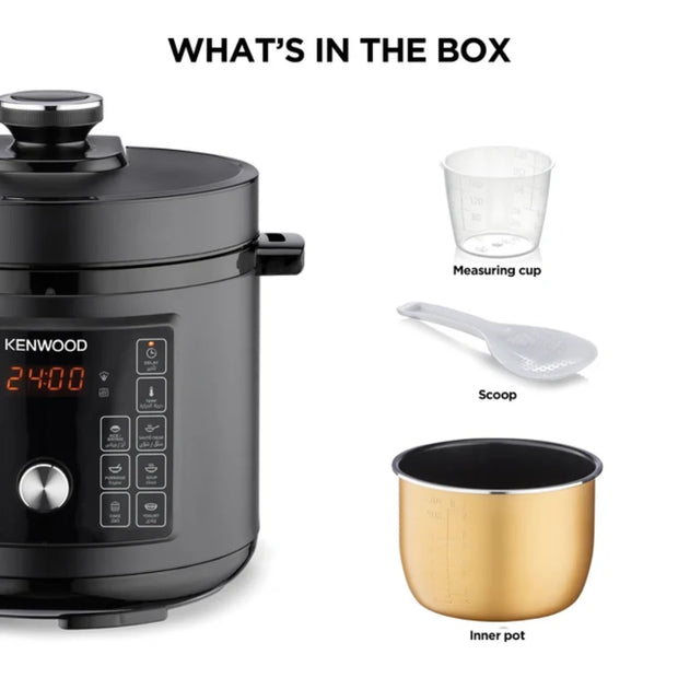 Kenwood 6L Electric 16 Function Pressure Cooker - PCM90.000BK
