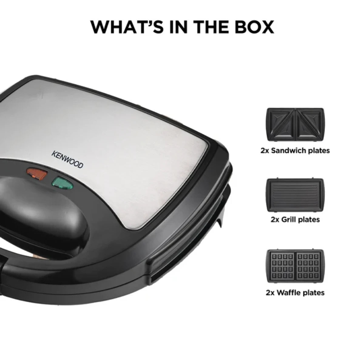 Kenwood Accent Collection Sandwich Maker 3-In-1