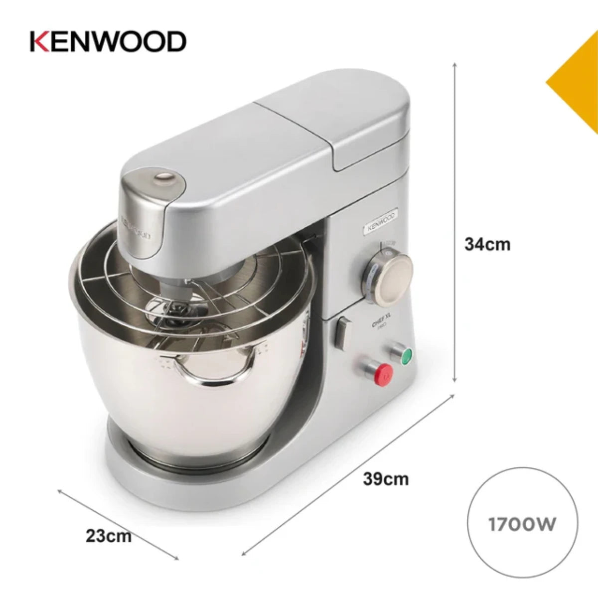 Kenwood Chef XL Pro Stand Mixer - KPL9000S