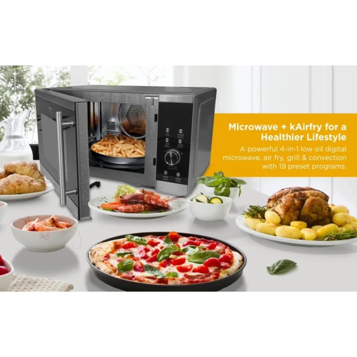 Kenwood Microwave with Air Fryer & Grill 30L - MWA30.Z00SS