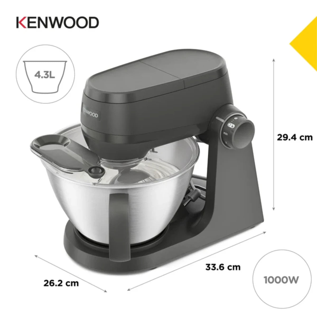 Kenwood Multi Tasker Stand Mixer - KHC30.050GY