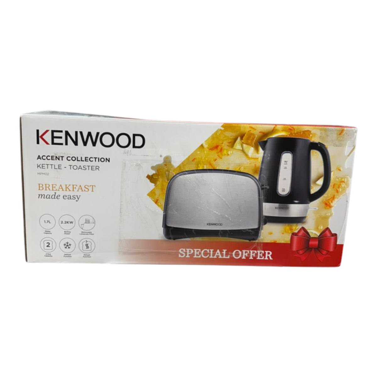 Kenwood Breakfast Pack Kettle & 2 Slice Toaster Unboxed