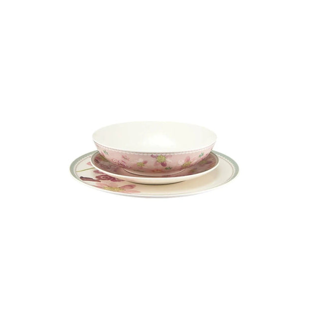 Maxwell and Williams Primula 12 pc Dinner Set - Pink