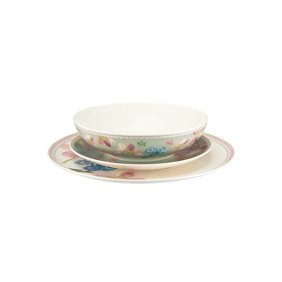 Maxwell and Williams Primula 12 pc Dinner Set - Sage