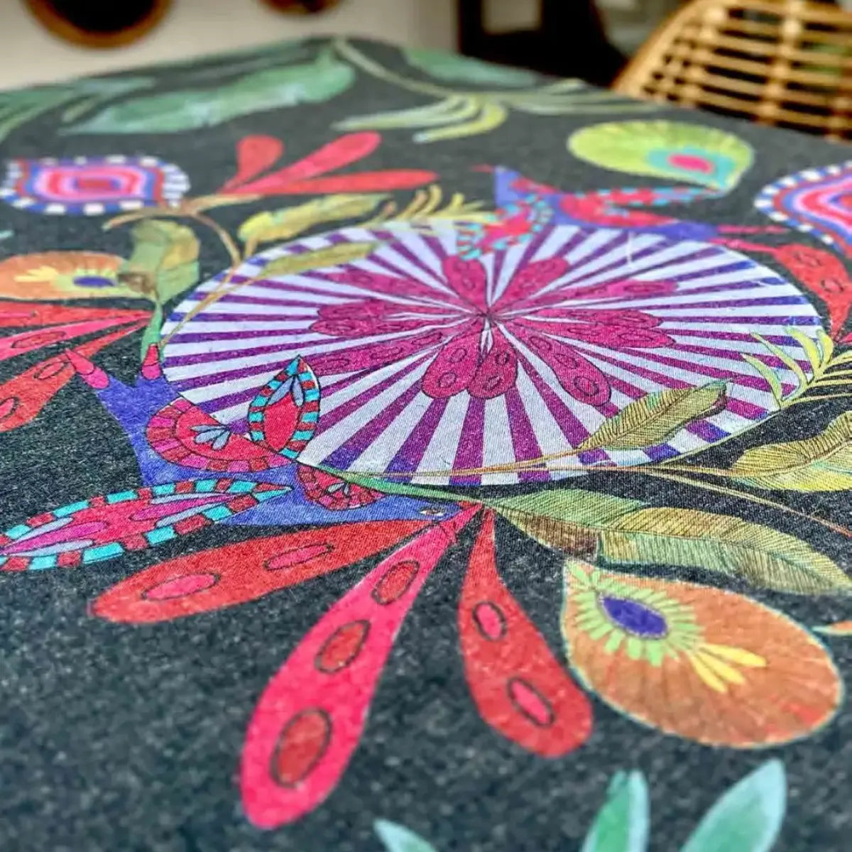 Olivia Tablecloth Blue Bo-Ho Birds 
