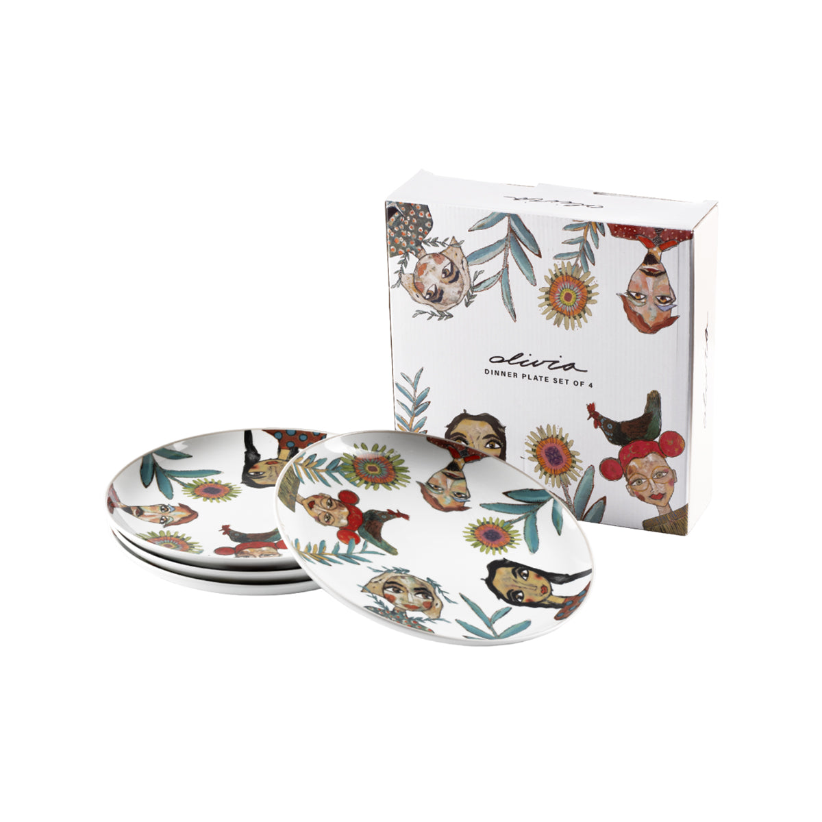 Olivia Cuzins Dinner Plate Set of 4