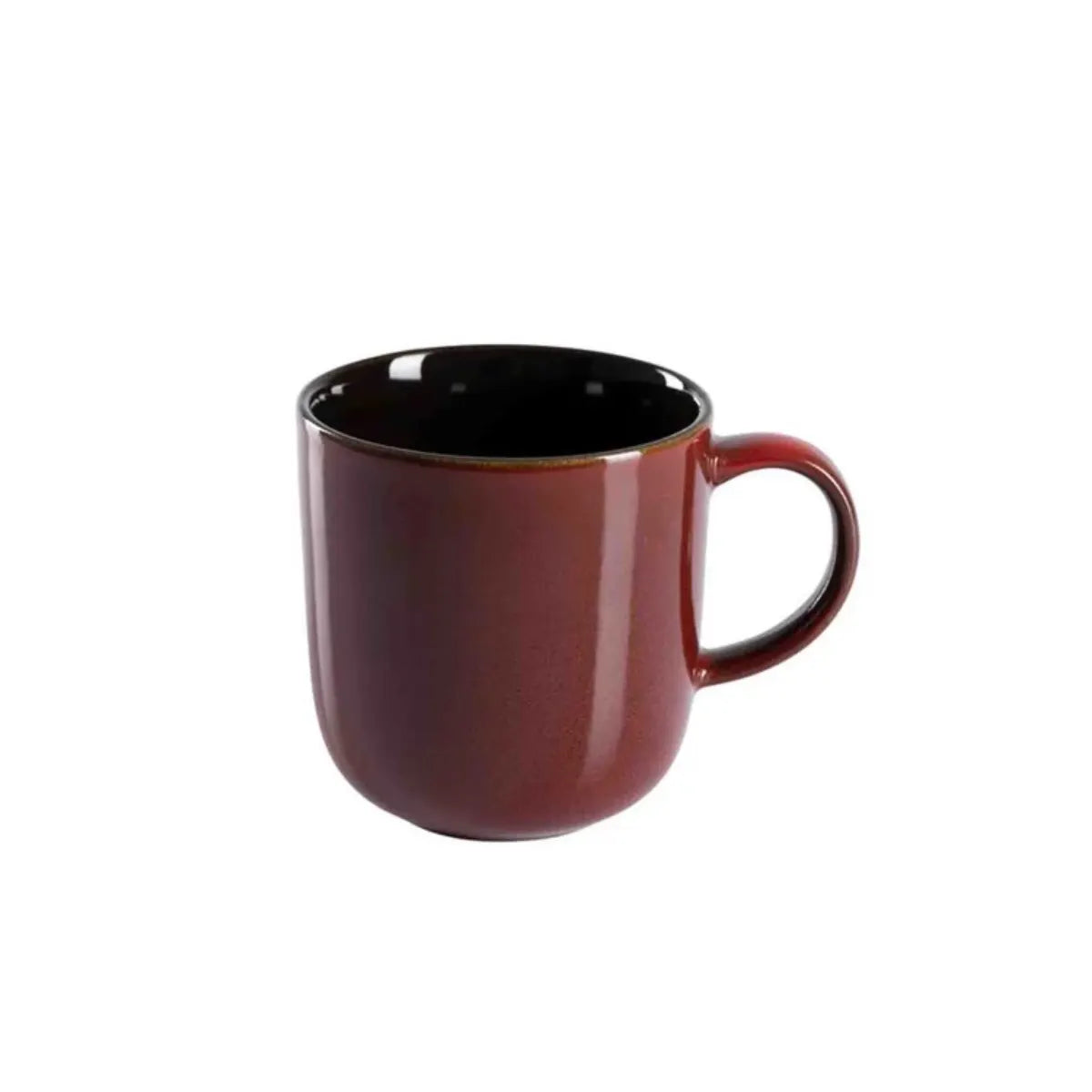 Omoda Reactive Glaze Red Mug - Set of 4