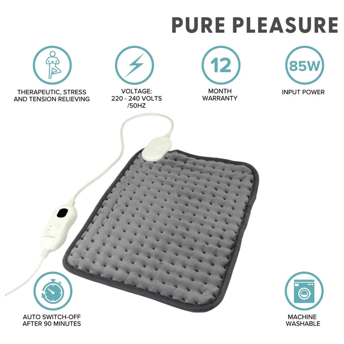 Pure Pleasure Electric Heating Pad 30cmx40cm
