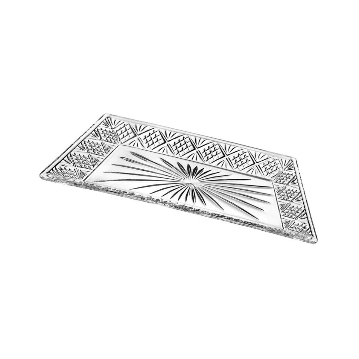 Paris Collection Clear Glass Tray 30cm