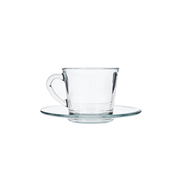 Pasabahce Basic Tea Cup & Saucer 238ml - Set of 6
