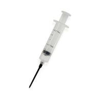 Progressive Flavor Injector tool for meat marinades with measurements.