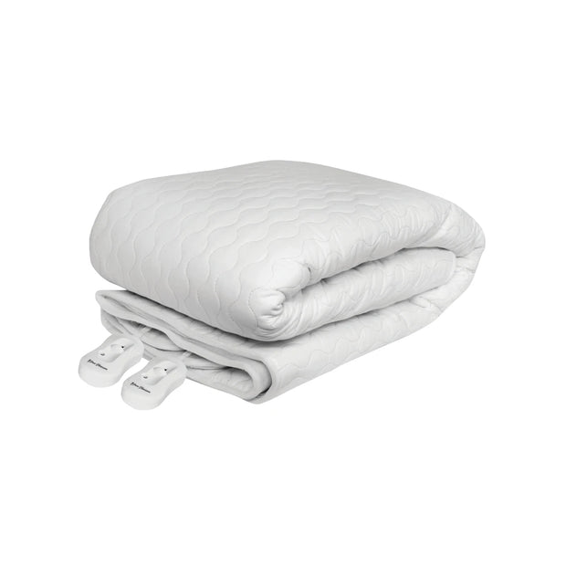Pure Pleasure Cotton Quilt Fitted Electric Blanket With Skirt