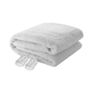 Pure Pleasure Fullfit Extra Length Sherpa Fleece Electric Blanket With Skirt