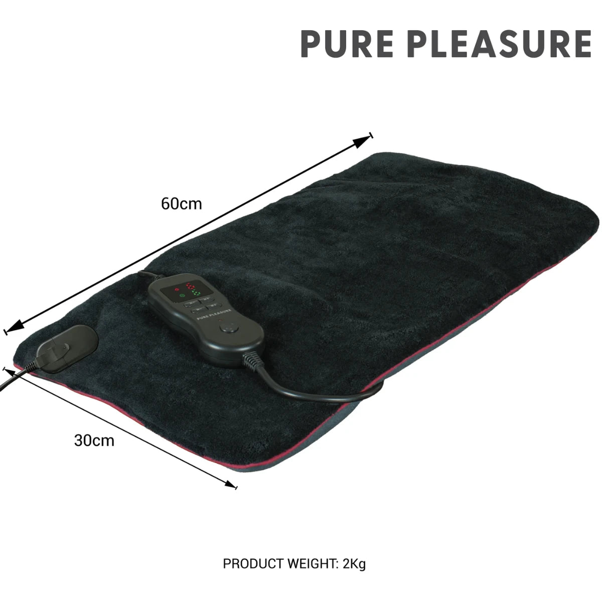  Pure Pleasure Weighted Electrically Heated Massaging Pad php009
