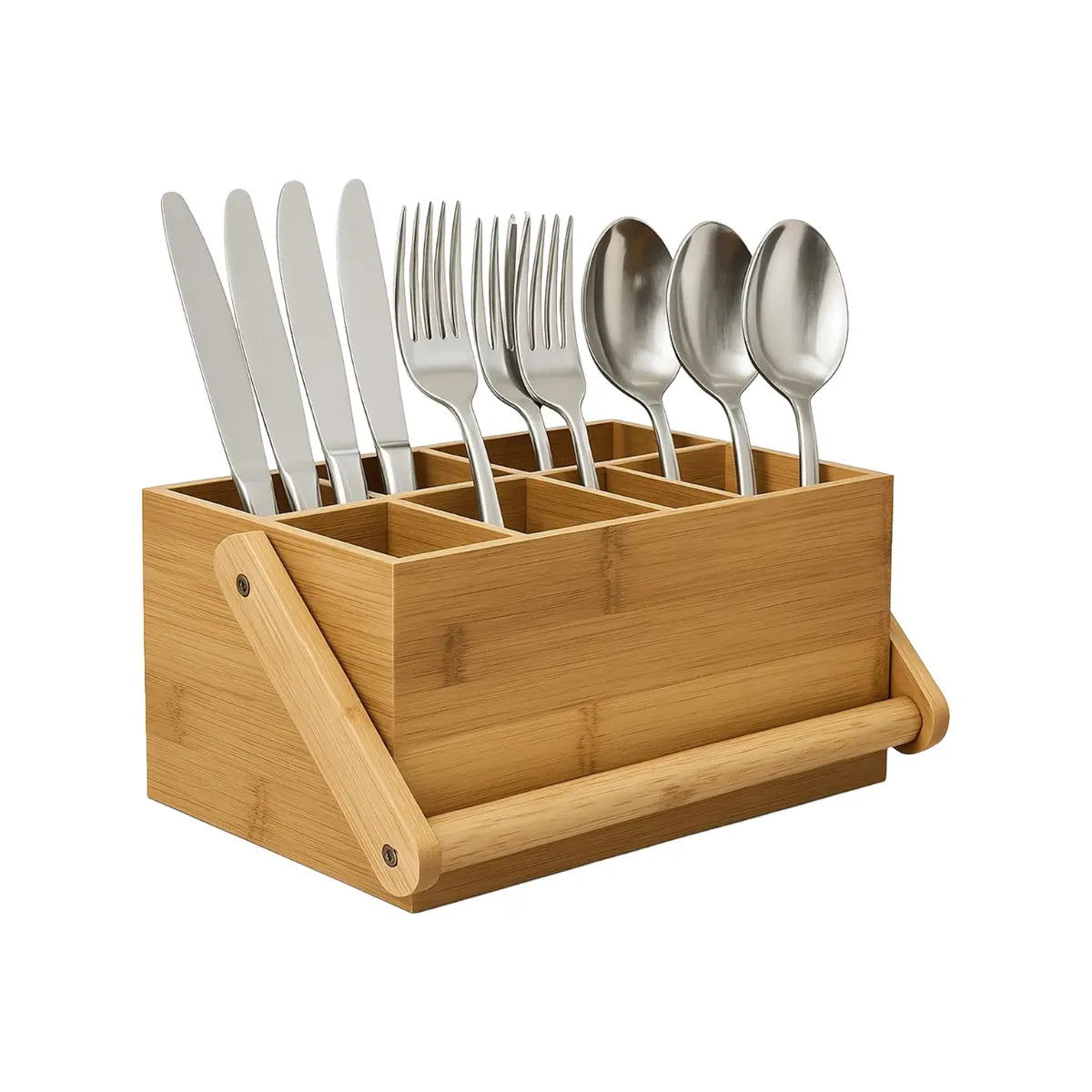 Regent Bamboo Caddy 6-Compartment With Handle