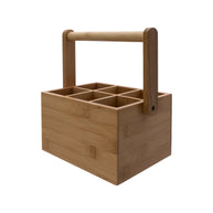 Regent Bamboo Caddy 6-Compartment With Handle
