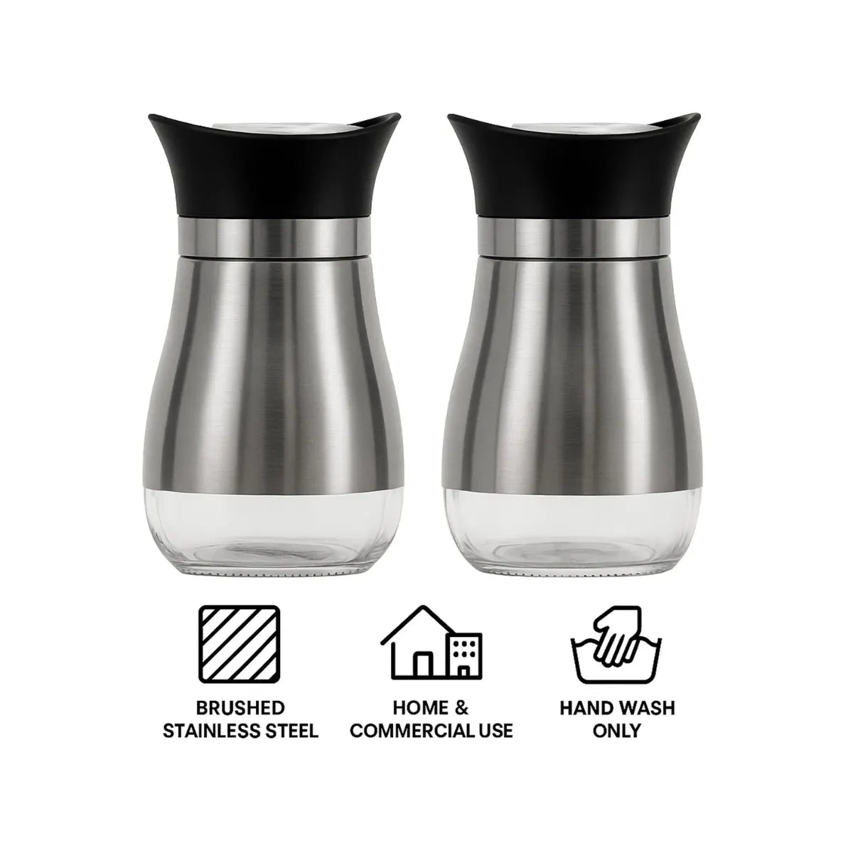 Regent Glass Salt & Pepper Shakers