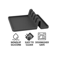Regent Kitchen Multi-Utensil 4-Slot Silicone Spoon Rest
