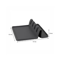 Regent Kitchen Multi-Utensil 4-Slot Silicone Spoon Rest