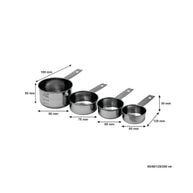 Regent Stainless Steel Bakeware Measuring Cup 4-Piece Set