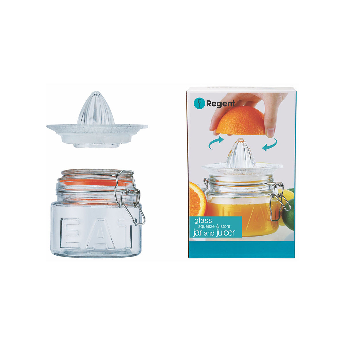 Regent Glass Citrus Juicer & Storage Jar 500ml