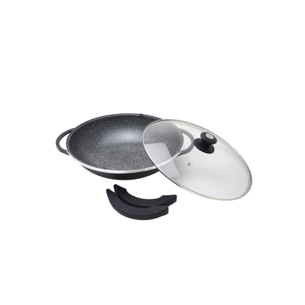 Schumann Blackrock Wok With 2 Handles