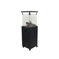 Alva Short Stand Ceramic Log-Style Gas Patio Heater