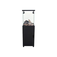 Alva Short Stand Ceramic Log-Style Gas Patio Heater