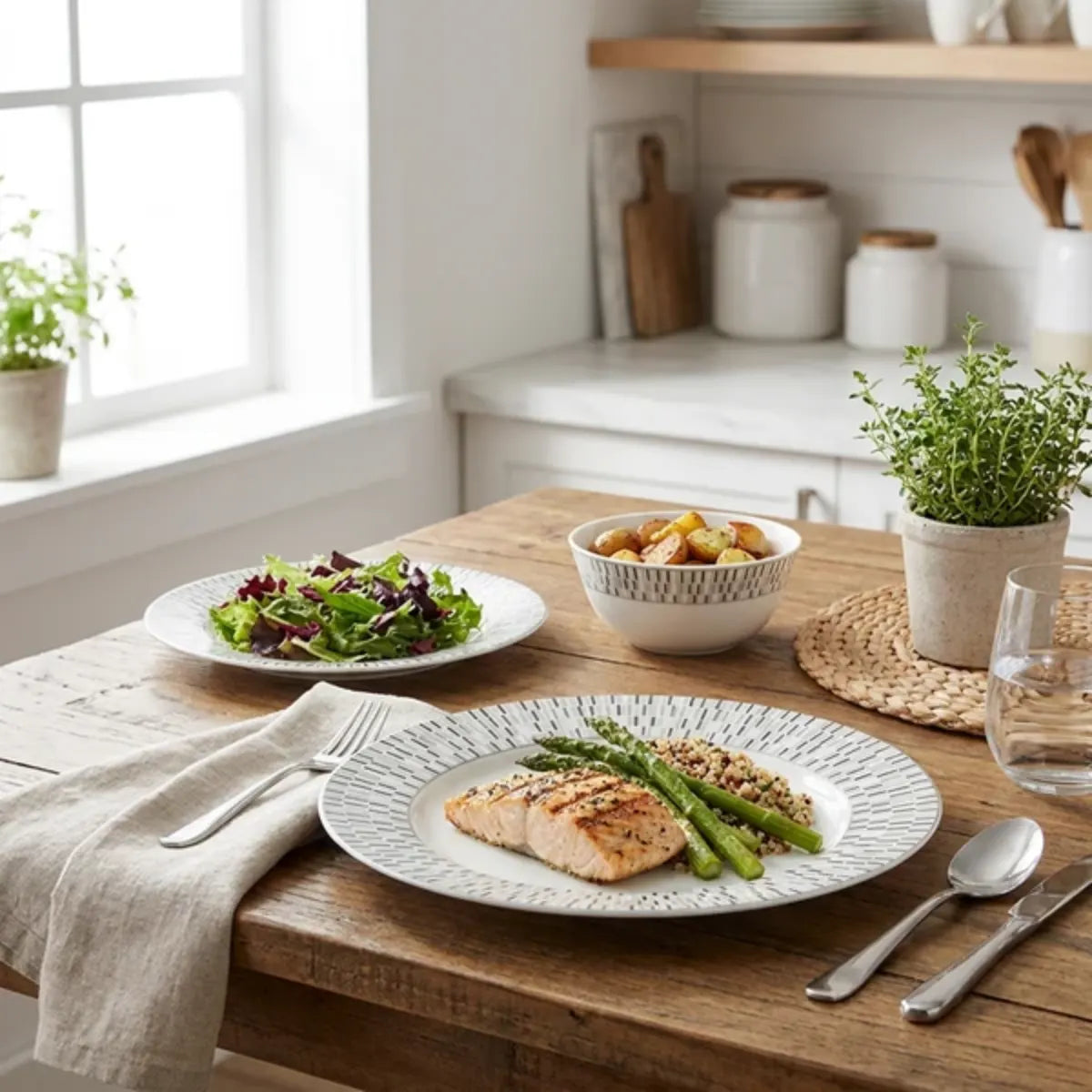 Sovrana 12pc Dinner Set - Silver Phoenix