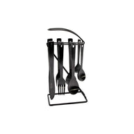 St James Cutlery  Daily 16 Piece Matte Black Hanging Set
