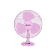 Sunbeam 30cm Pink Desk Fan